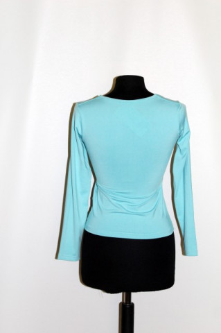 Bluza turcoaz buline repro anii '60