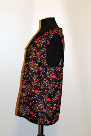 Bluza vintage floricele rosii anii '70