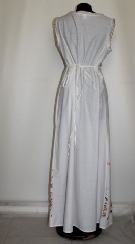 Camasa de noapte broderie portocalie anii '70