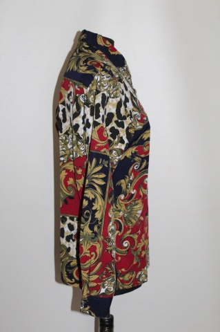 Cămașă retro print vegetal & animal – anii ’80-’9 - Img 3