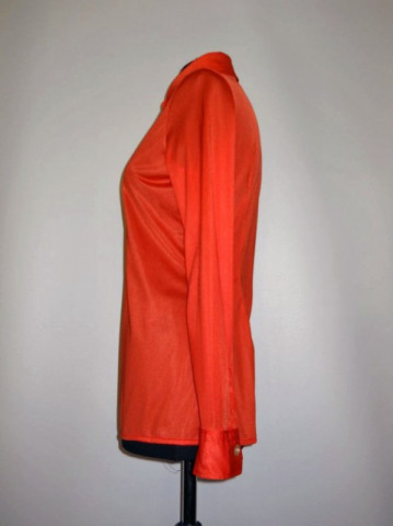 Camasa vintage nylon portocaliu anii '70
