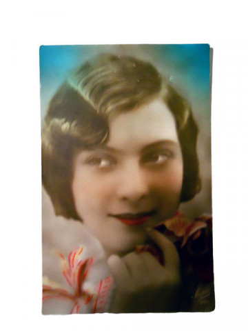 Carte postala vintage portret de femeie anii '20