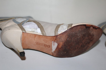 Cizme Diesel vintage – piele naturală cu decupaje și plasă - Img 6