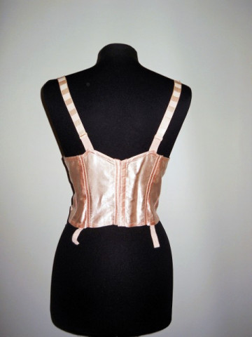 Corset din atlaz si dantela anii '40