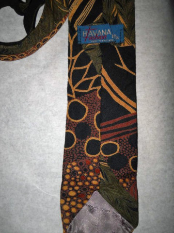 Cravata vintage "Havana Fashion" anii '70 - '80