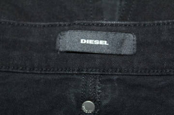 Fustă denim negru Diesel – volane cu aer retro casual  - Img 7