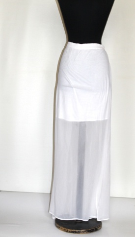 Fustă maxi albă Mango – crepe georgette, stil fluid - Img 4