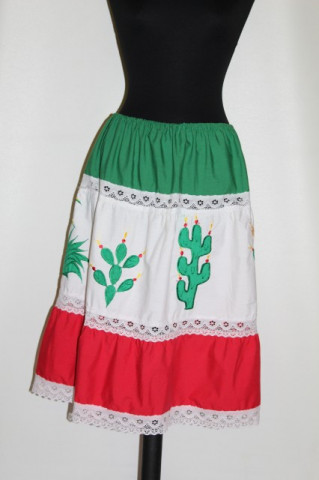 Fusta vintage stil mexican anii '70