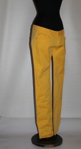 Jeans galben intens – retro repro anii ’90 - Img 6
