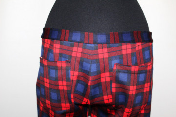 Pantaloni carouri repro anii 60
