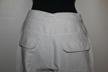 Pantaloni grej cu dungi verticale – retro repro anii ’80 - Img 5