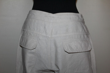 Pantaloni grej dungi verticale repro anii 80