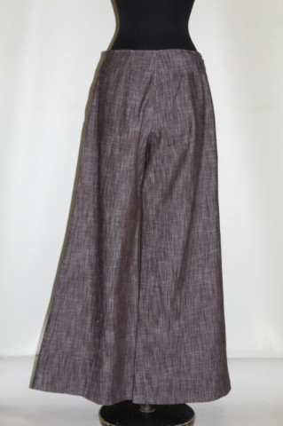 Pantaloni maro palazzo anii 90