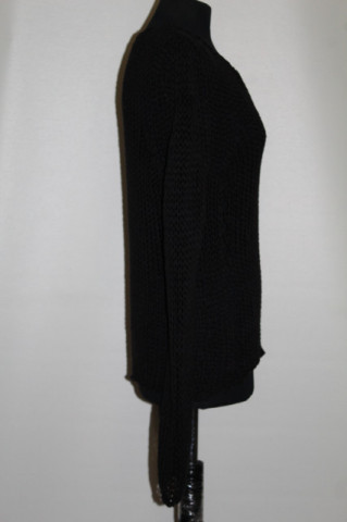Pulover Cristina Gavioli – tricot negru cu ochiuri largi, vibe casual vintage - Img 2