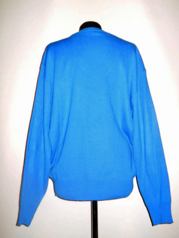 Pulover "Lacoste" albastru anii '70 - '80