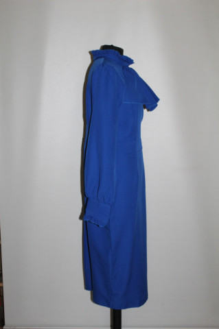 Rochie albastru electric repro anii 70