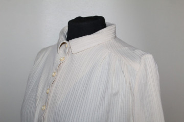 Rochie crem cu aspect reiat – vintage anii ’70 - Img 4