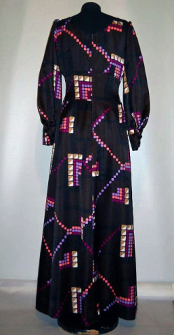 Rochie de ocazie print geometric anii '70