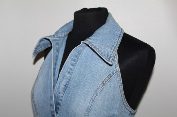 Rochie din jeans cu spatele gol anii '90
