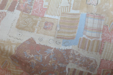 Rochie din pânză topită print pastel anii 80
