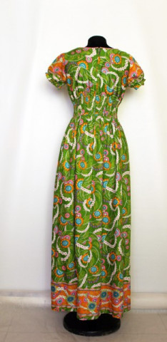 Rochie maxi "Diamond Tea Gown" anii '70