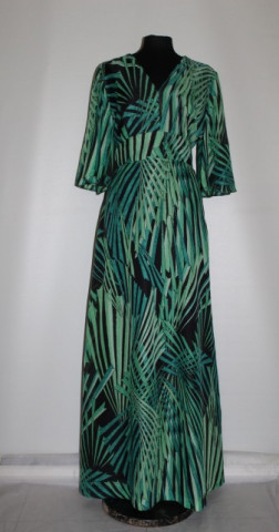 Rochie maxi jungle print anii '70