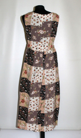 Rochie retro „Floral & Carouri” – vibe ’90 cu șnur în talie - Img 3