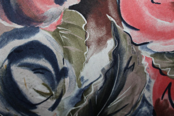 Rochie retro din viscose cu print floral roz și albastru – anii ’90 - Img 6