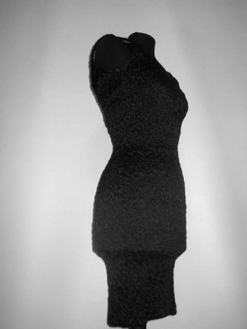 Rochie retro disco neagra anii '80