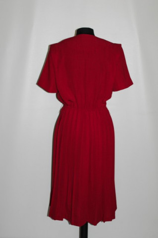 Rochie retro rosie "Leslie Fay" anii '80