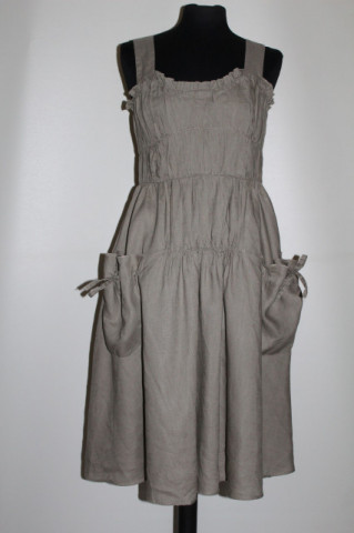 Rochie Stefanel din in kaki – rafinament italian & vibe estival