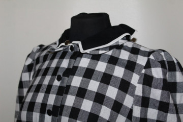 Rochie vintage carouri și dungi anii ’50 – clasică  - Img 5