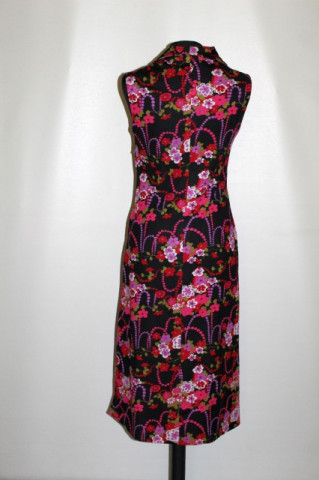Rochie vintage cu flori multicolore anii '70