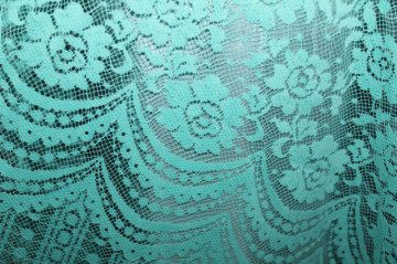Rochie vintage de ocazie Kleemeier Hof – dantelă verde caraibe, anii ’70 - Img 5