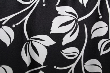 Rochie vintage Esprit alb‑negru – floral chic retro - Img 4