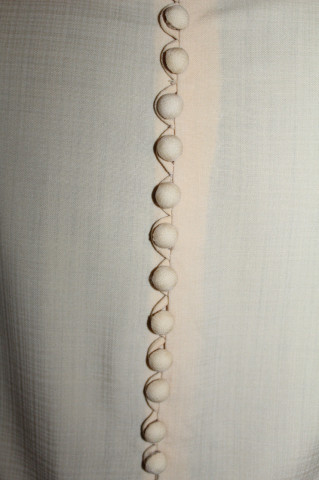 Rochie vintage galben deschis anii ’60 – stofă fină de lână, croială manuală - Img 5