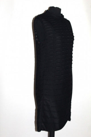 Rochie vintage Maison Rabih Kayrouz – tricot minimalist negru - Img 4