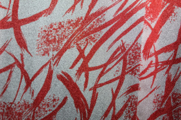 Rochie vintage print abstract corai pe alb – anii ’70 - Img 5