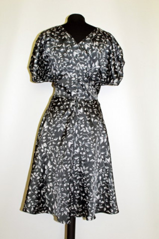 Rochie vintage print frunze anii '60