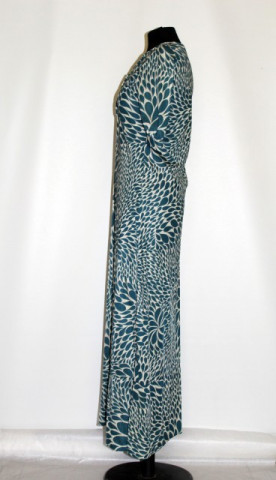 Rochie vintage print psihedelic verde anii '70