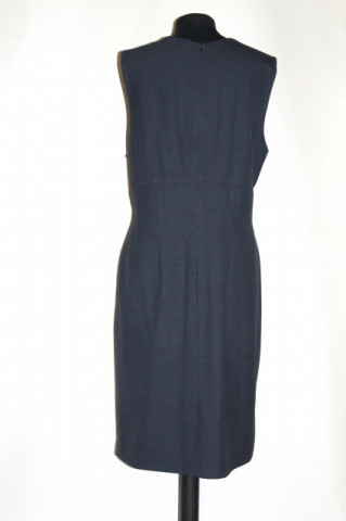 Sarafan gri plisat – repro anii ’60, elegant  - Img 3