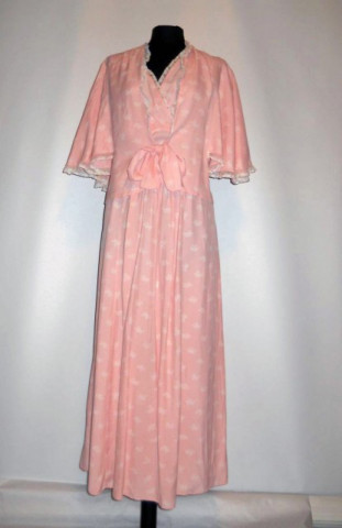 Set vintage matase naturala roz anii '30