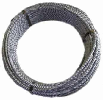 Rola 40m Cablu tiroliana otel zincat Ø10mm 6x19+FC-5700kgf