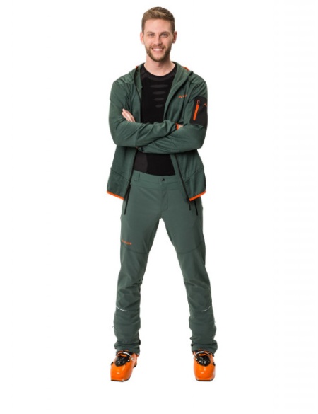 Pantaloni VAUDE Larice Softshell-III-dusty forest - Img 6