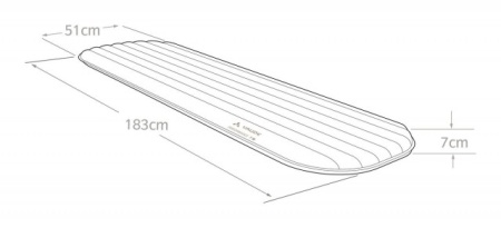 Saltea termoizolanta VAUDE PERFORMANCE 7M -Primaloft - Img 2