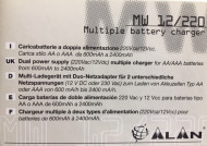 Incarcator pentru acumulatori AA/R6 - de la 12V/220V