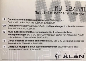 Incarcator pentru acumulatori AA/R6 - de la 12V/220V - Img 6
