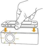 Amplificator portabil wireless TFA TOUCH&PLAY-Muzica de pe smartphone!