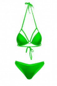 Sutien push-up verde neon