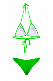Sutien push-up verde neon